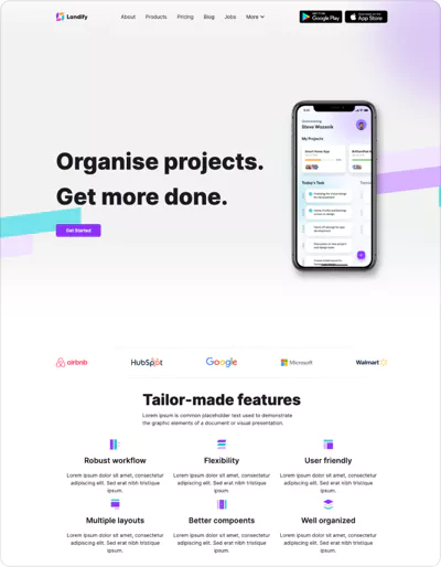 application presentation template